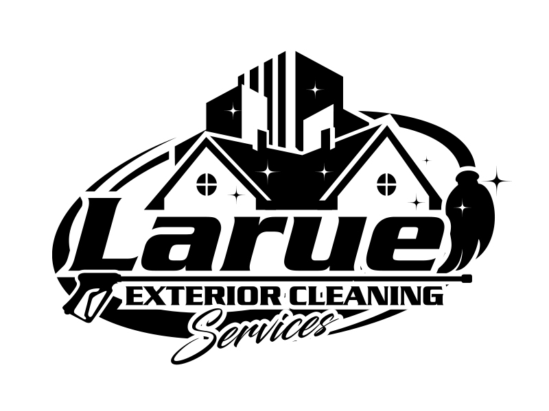 Larue exterior cleaning services logo design by MarkindDesign