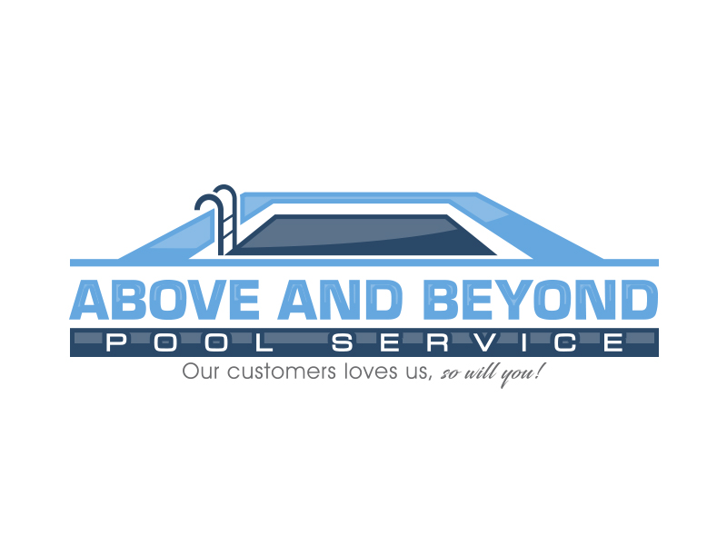 Above and Beyond Pool Service logo design by MarkindDesign