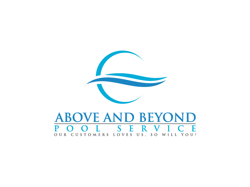 Above and Beyond Pool Service logo design by jonggol