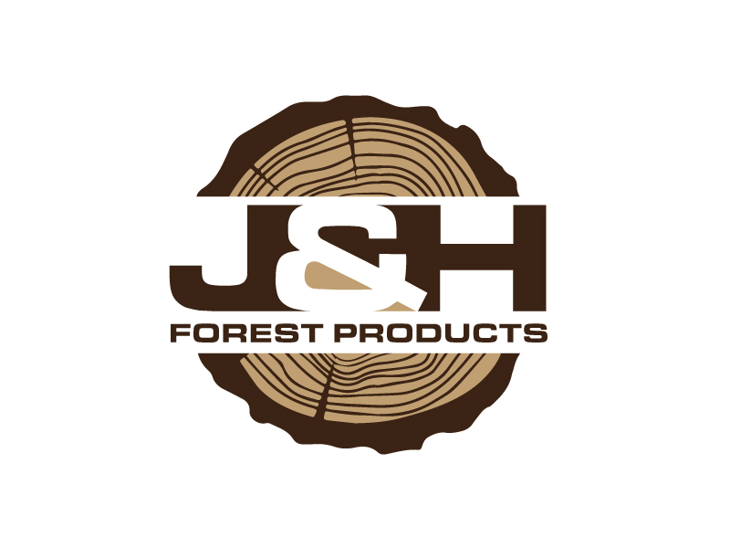 J&H Forest Products logo design by PRN123