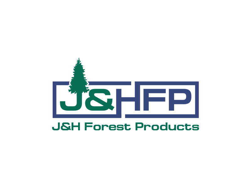 J&H Forest Products logo design by rokenrol