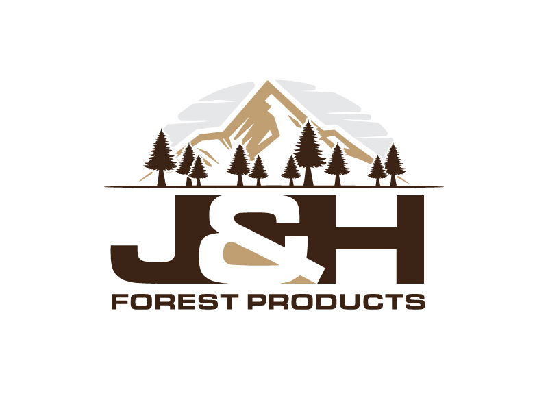 J&H Forest Products logo design by PRN123
