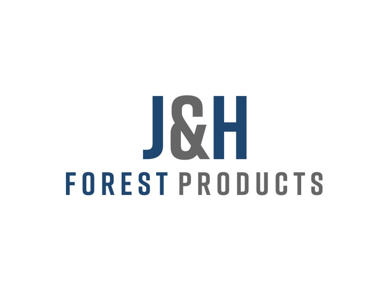 J&H Forest Products logo design by Artomoro