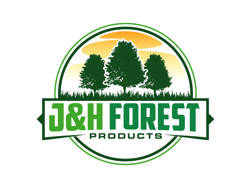J&H Forest Products logo design by Kirito