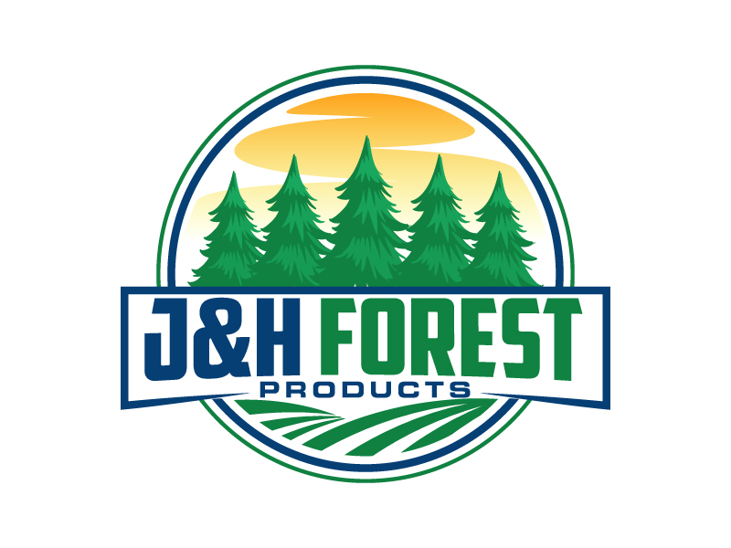 J&H Forest Products logo design by Kirito