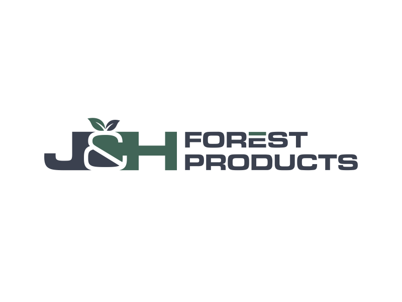 J&H Forest Products logo design by pionsign