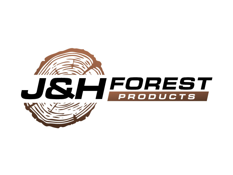 J&H Forest Products logo design by REDCROW
