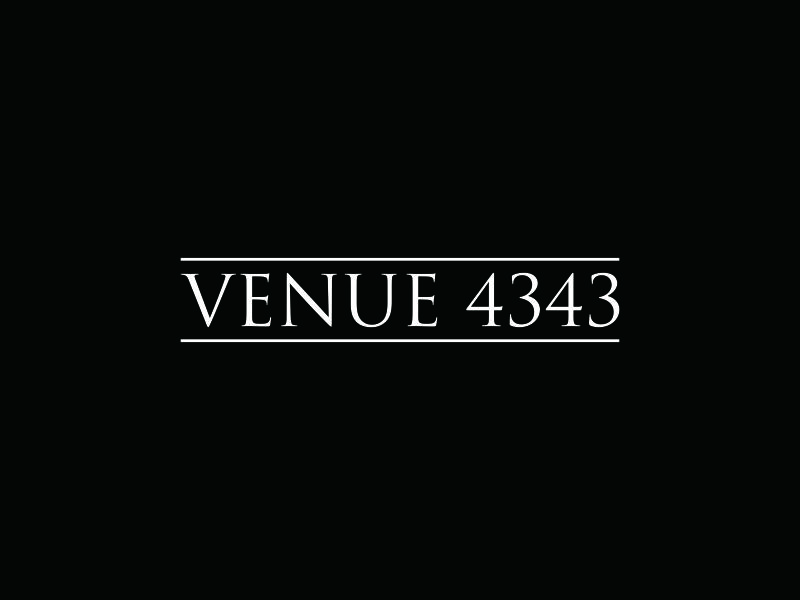 VENUE 4343 logo design by blessings