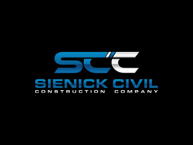Sienick Civil Construction Company logo design by zegeningen