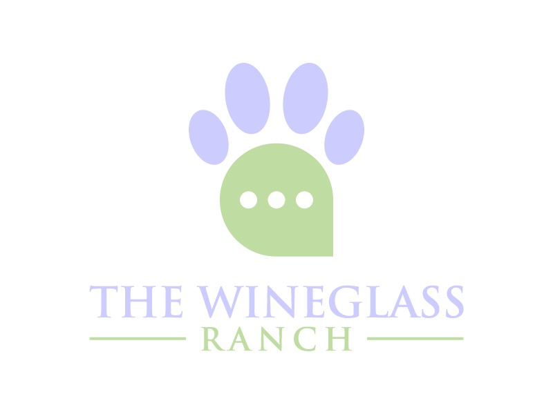 Canine Communication Center - you can check out the website at www.thewineglassranch.com logo design by DreamCather