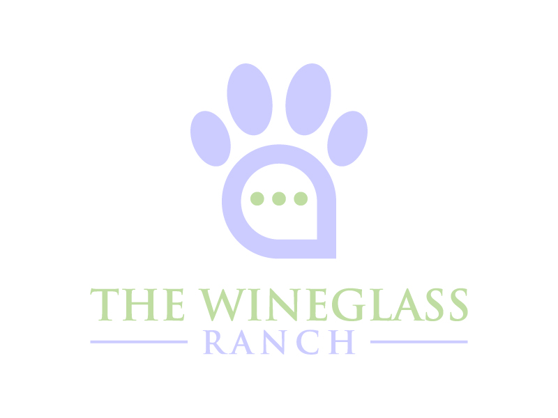 Canine Communication Center - you can check out the website at www.thewineglassranch.com logo design by DreamCather