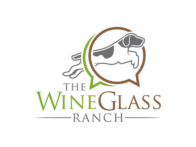 Canine Communication Center - you can check out the website at www.thewineglassranch.com logo design by Andri