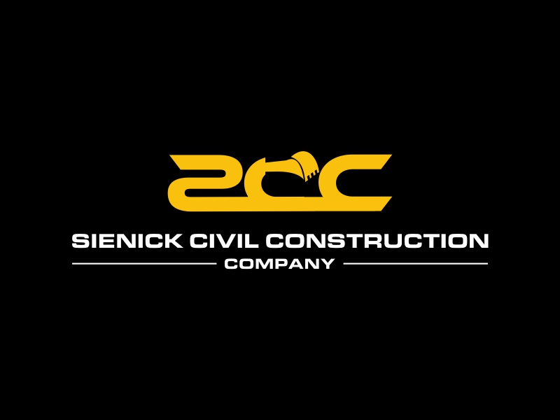 Sienick Civil Construction Company logo design by Greenlight