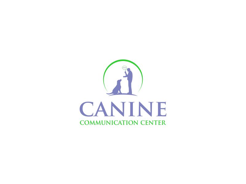 Canine Communication Center - you can check out the website at www.thewineglassranch.com logo design by oke2angconcept