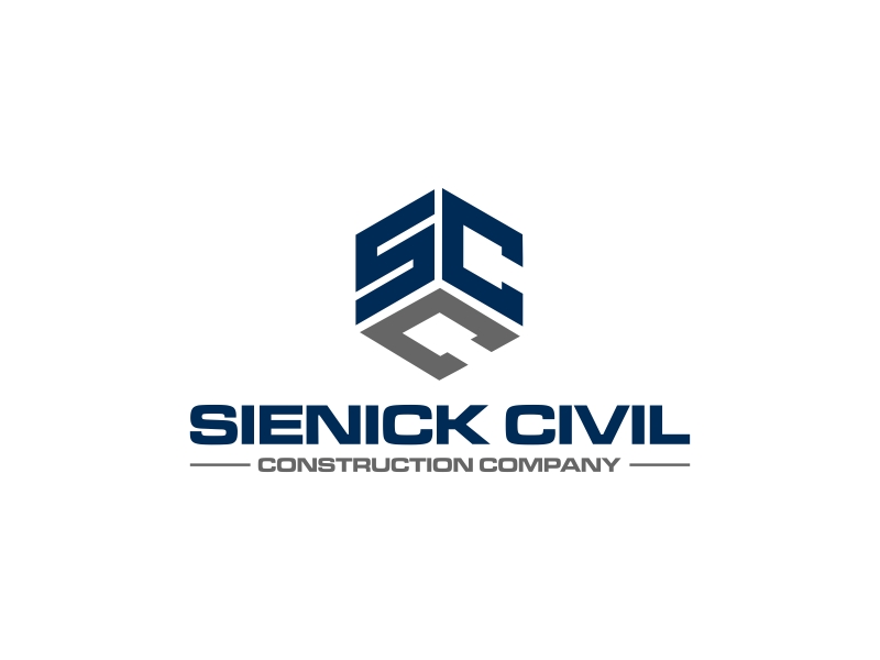 Sienick Civil Construction Company logo design by GassPoll