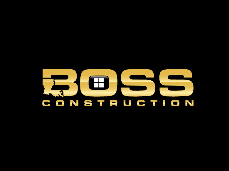 Boss Construction logo design by maze