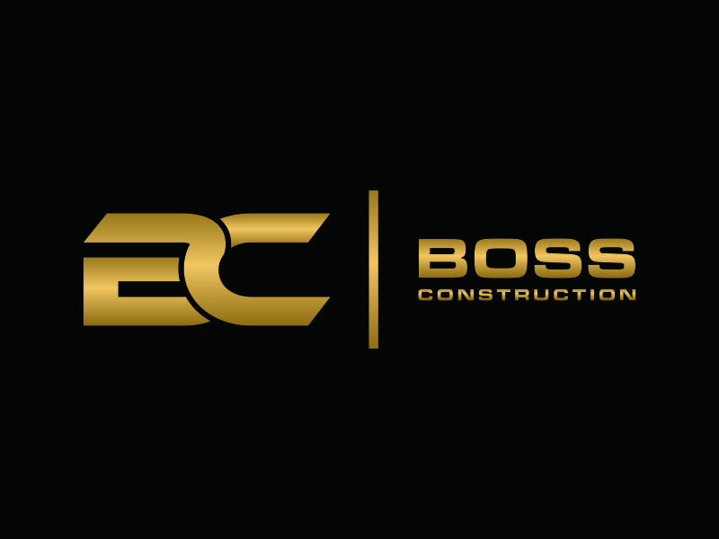 Boss Construction logo design by ozenkgraphic