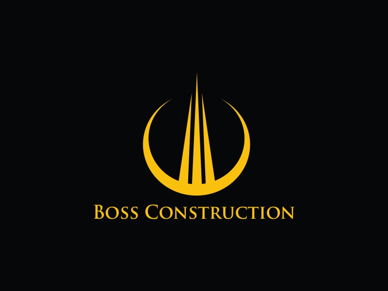 Boss Construction logo design by Greenlight