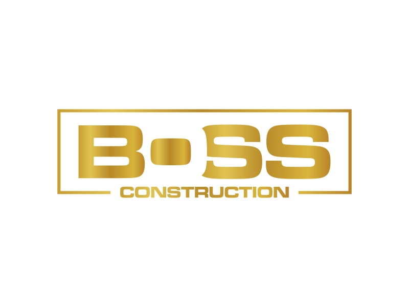 Boss Construction logo design by qqdesigns
