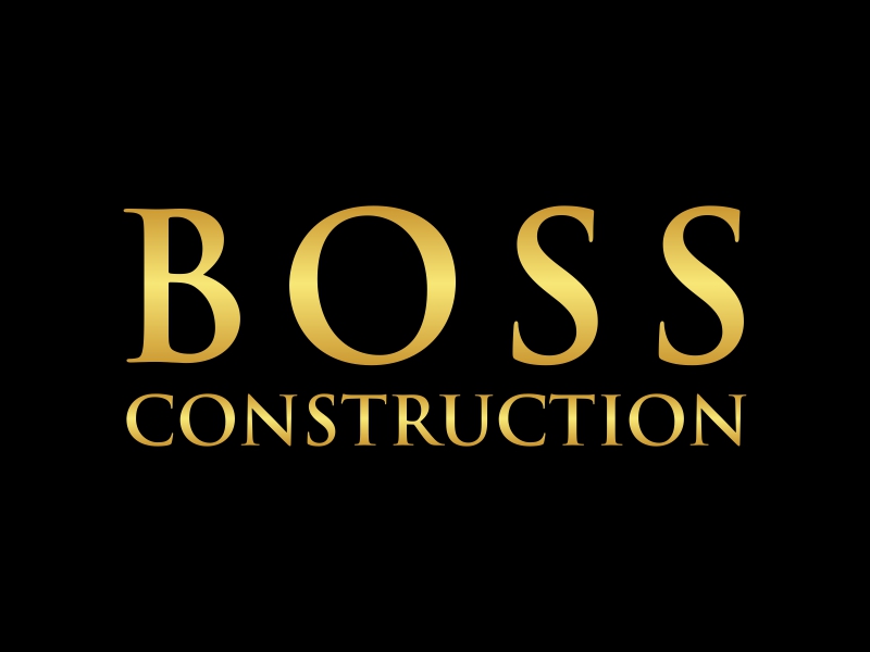 Boss Construction logo design by rizuki