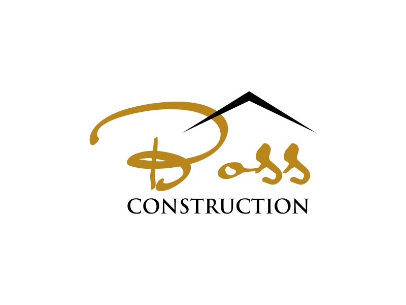 Boss Construction logo design by GassPoll