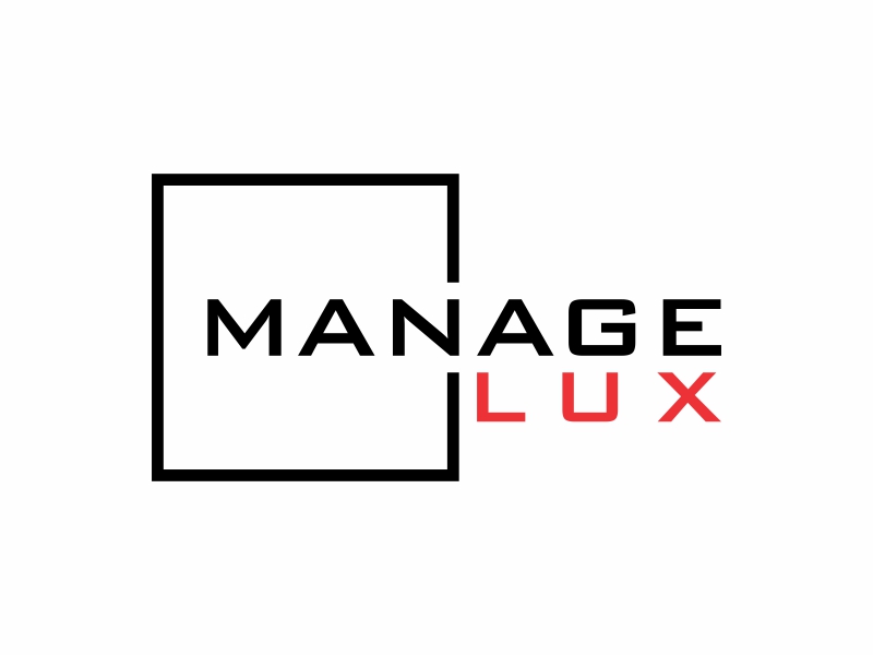 ManageLux logo design by glasslogo