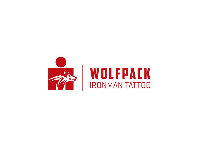 WolfPack Ironman Tattoo logo design by Galfine