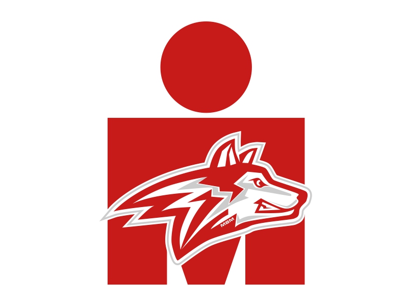 WolfPack Ironman Tattoo logo design by qqdesigns