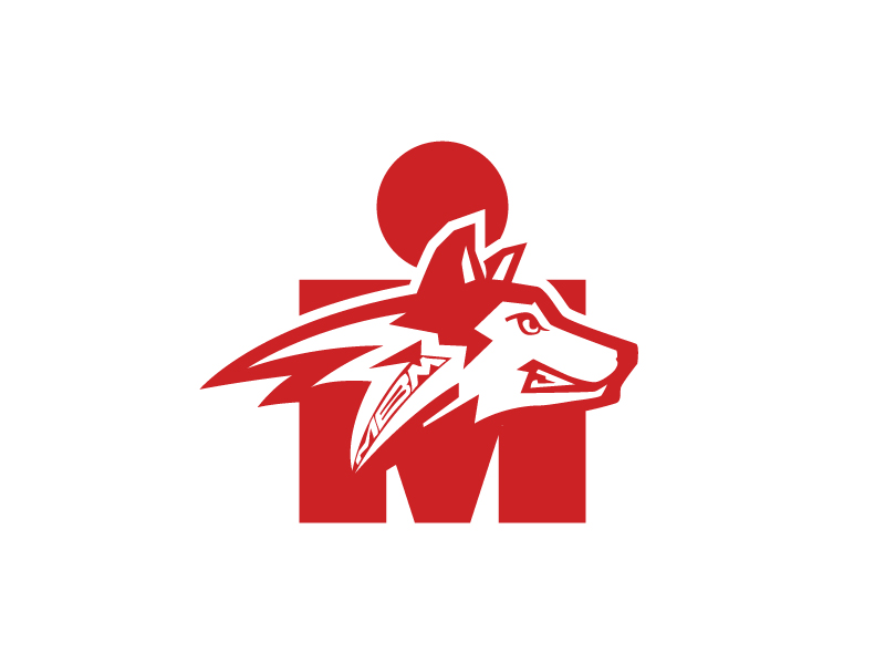WolfPack Ironman Tattoo logo design by akilis13