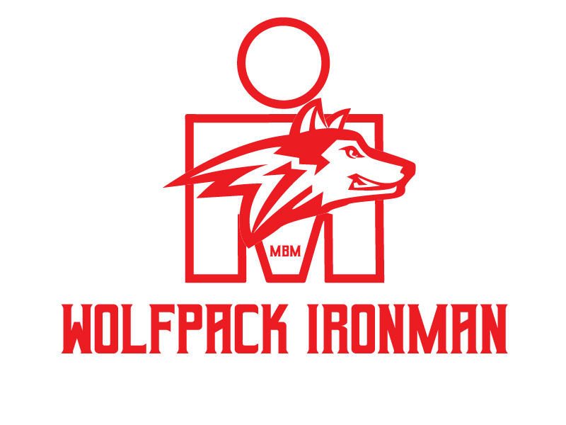 WolfPack Ironman Tattoo logo design by yaya2a