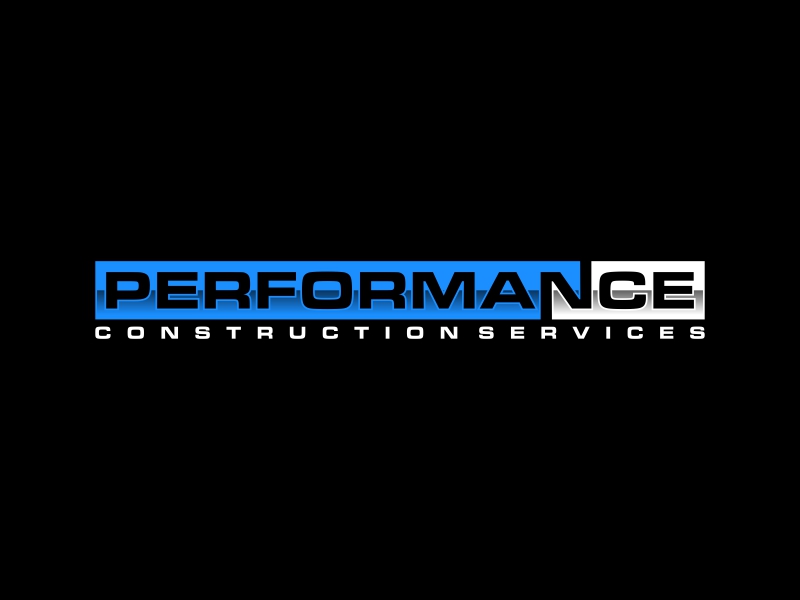 Performance Construction Services logo design by glasslogo