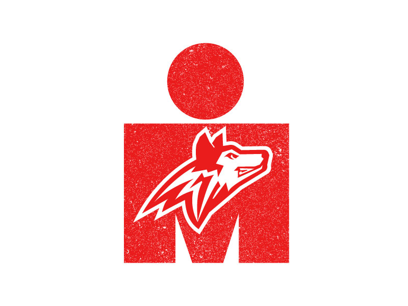 WolfPack Ironman Tattoo logo design by aryamaity