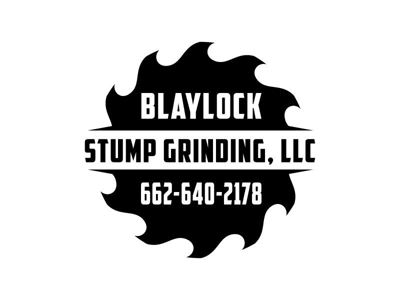 Blaylock Stump Grinding, LLC (662) 640-2178 logo design by sakarep