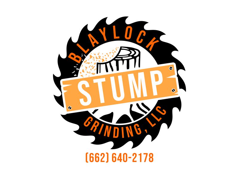 Blaylock Stump Grinding, LLC (662) 640-2178 logo design by done