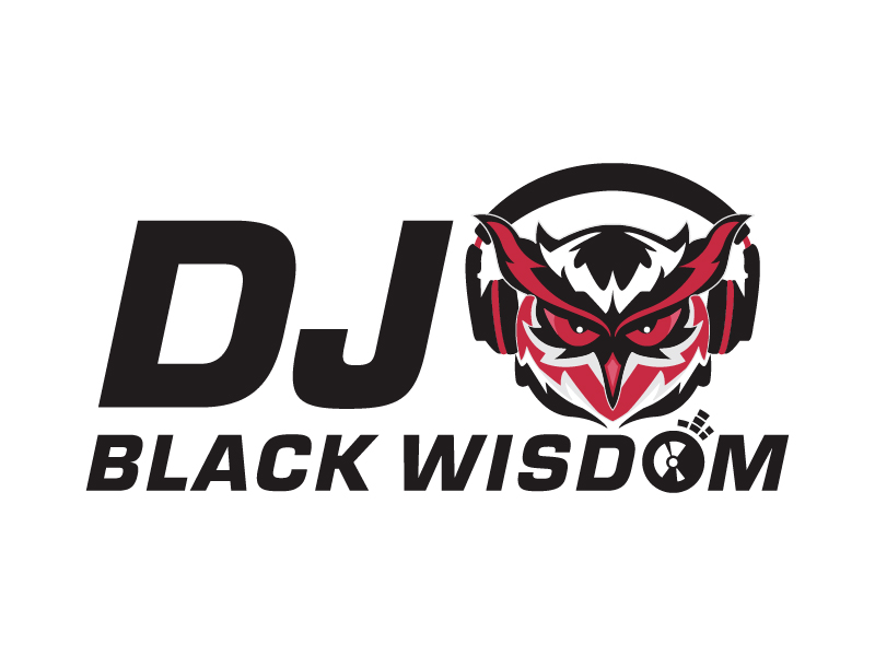 DJ Black Wisdom logo design by pilKB