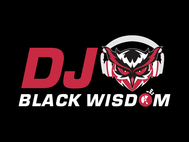 DJ Black Wisdom logo design by pilKB