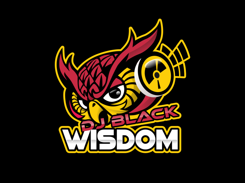 DJ Black Wisdom logo design by MRANTASI