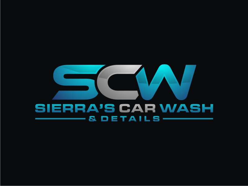 Sierra’s Car Wash & Details logo design by Artomoro