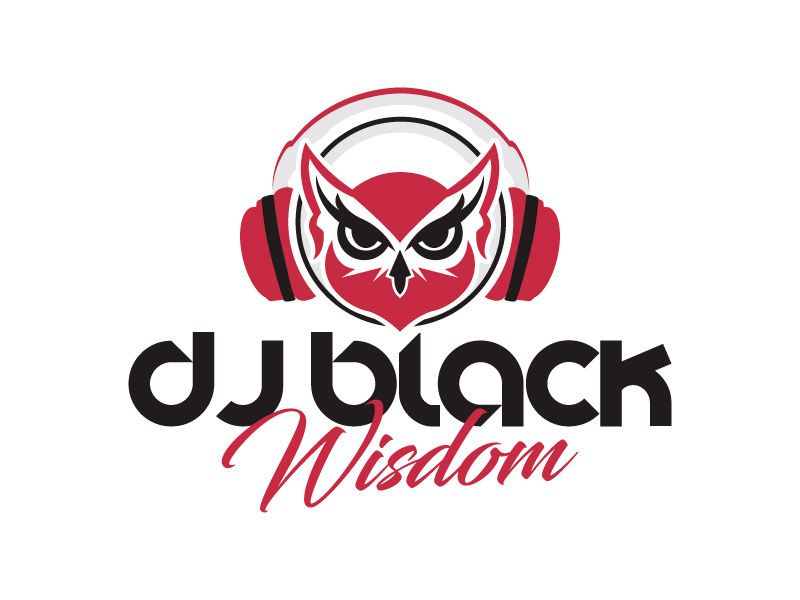 DJ Black Wisdom logo design by Kirito