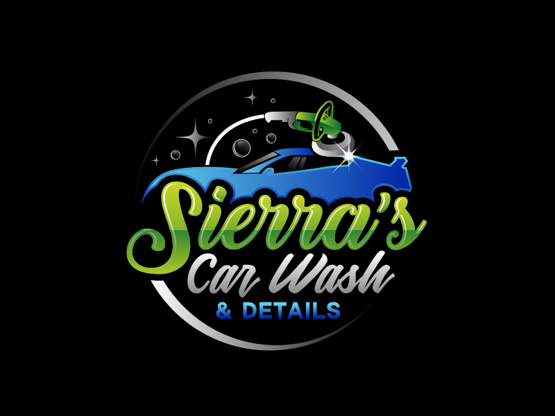Sierra’s Car Wash & Details logo design by usashi