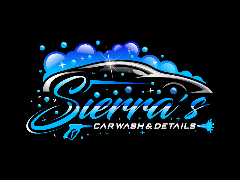 Sierra’s Car Wash & Details logo design by Sandip