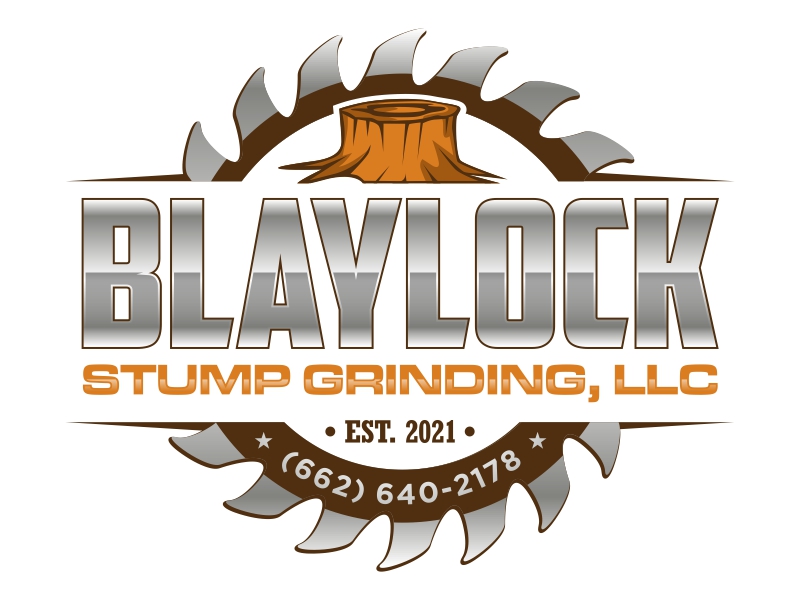 Blaylock Stump Grinding, LLC (662) 640-2178 logo design by qqdesigns