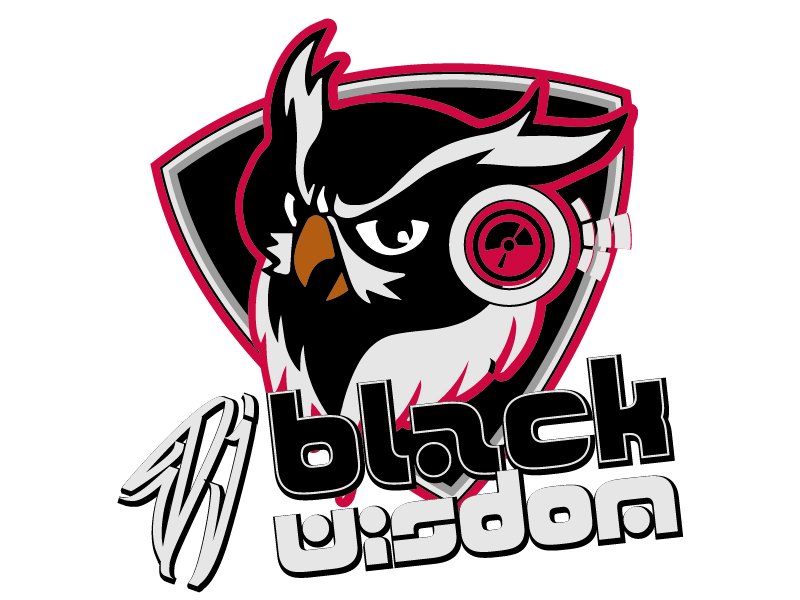 DJ Black Wisdom logo design by Carli