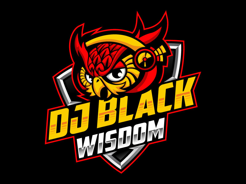 DJ Black Wisdom logo design by LogoQueen