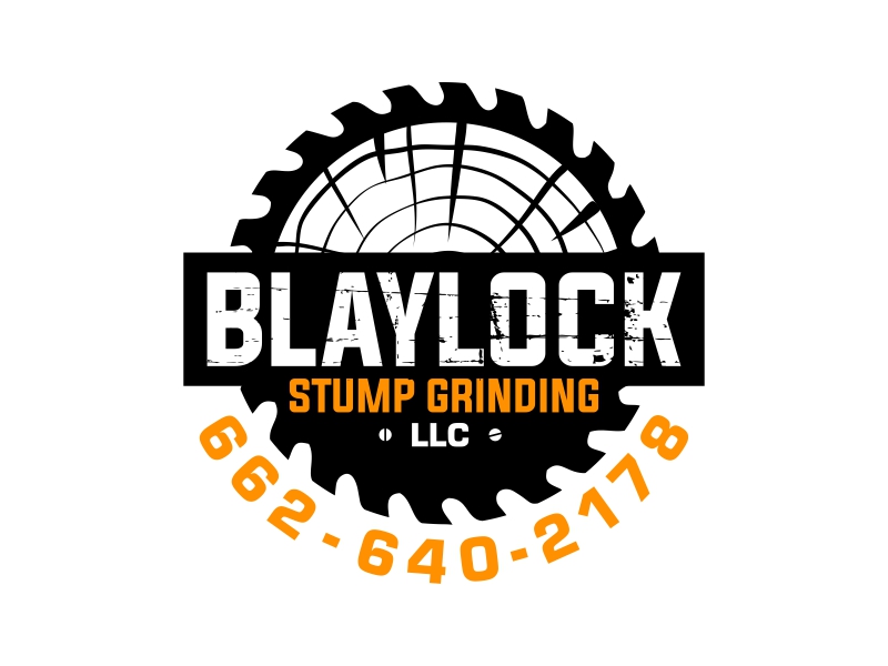 Blaylock Stump Grinding, LLC (662) 640-2178 logo design by ingepro