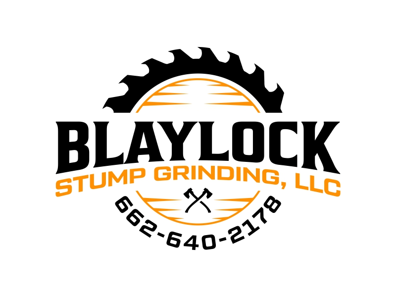 Blaylock Stump Grinding, LLC (662) 640-2178 logo design by ingepro