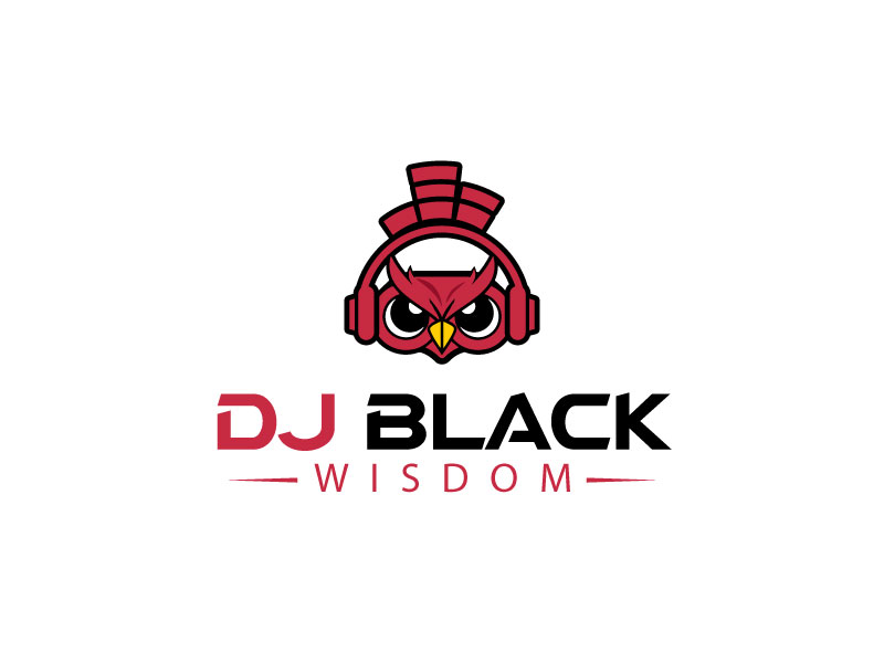 DJ Black Wisdom logo design by DanizmaArt