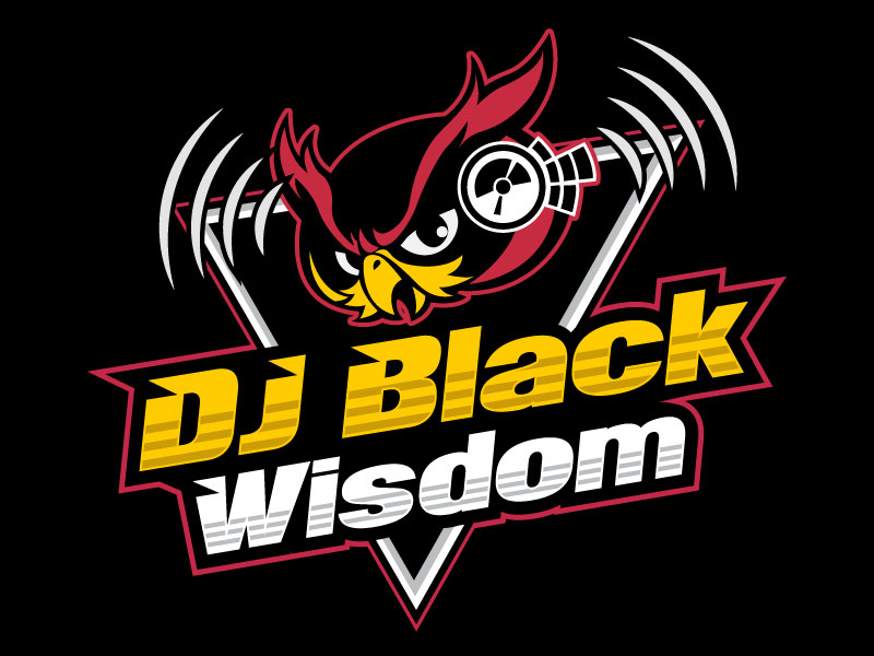 DJ Black Wisdom logo design by LogoQueen