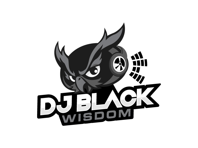 DJ Black Wisdom logo design by MUSANG