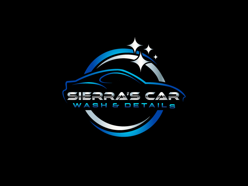 Sierra’s Car Wash & Details logo design by Marianne